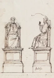 Design for a Marble Throne for the Statue of St. Peter, St. Peters, Rome